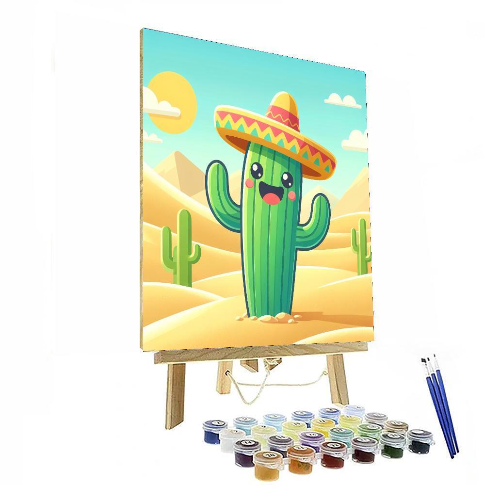 Joyful Cactus Paint By Numbers