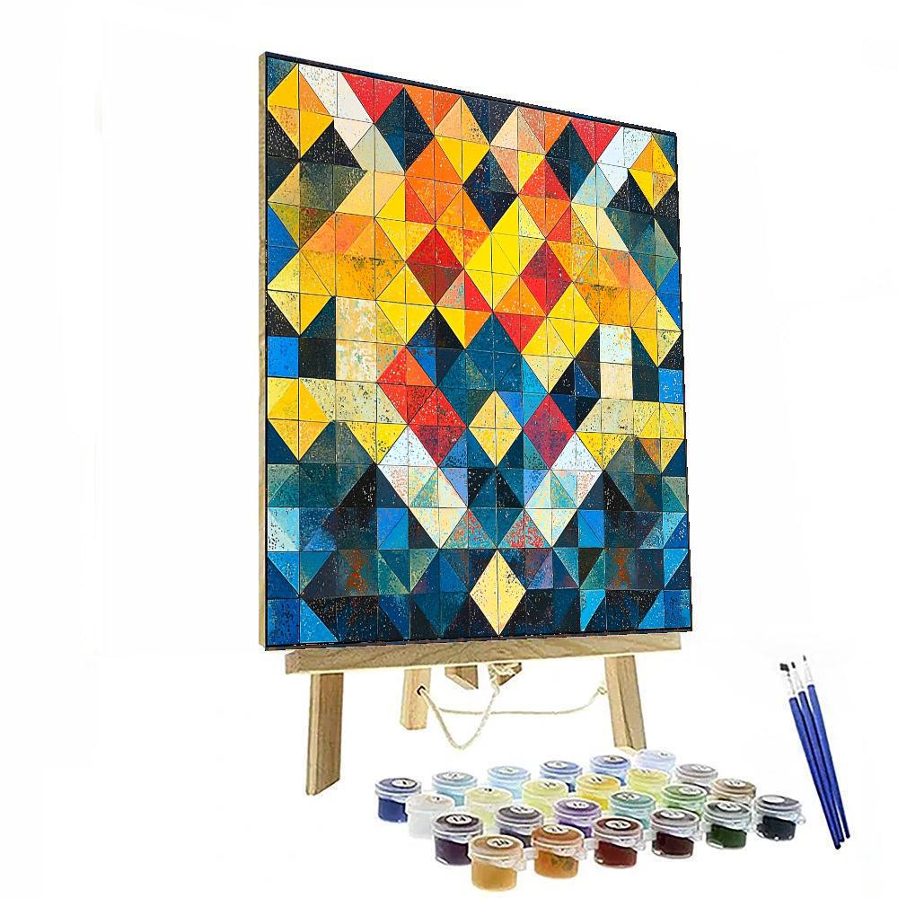 Frida Kahlo Inspired Kaleidoscope Of Life  Numbered Painting Kits