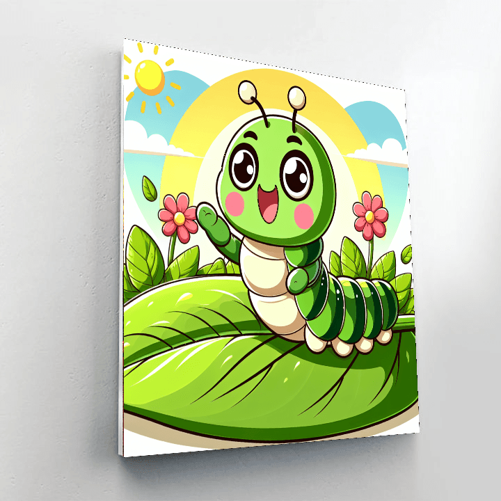 Funny Caterpillar Paint By Number