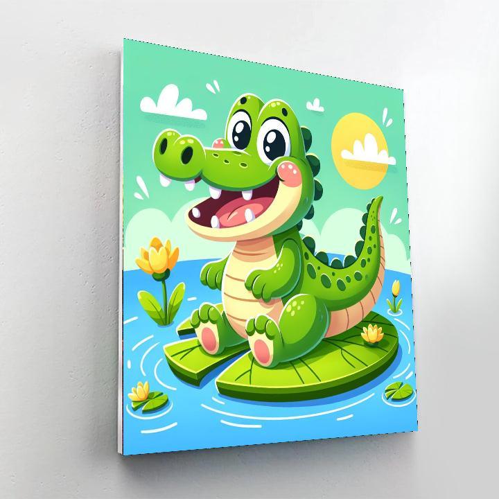 Charming Crocodile Paint By Numbers Kits