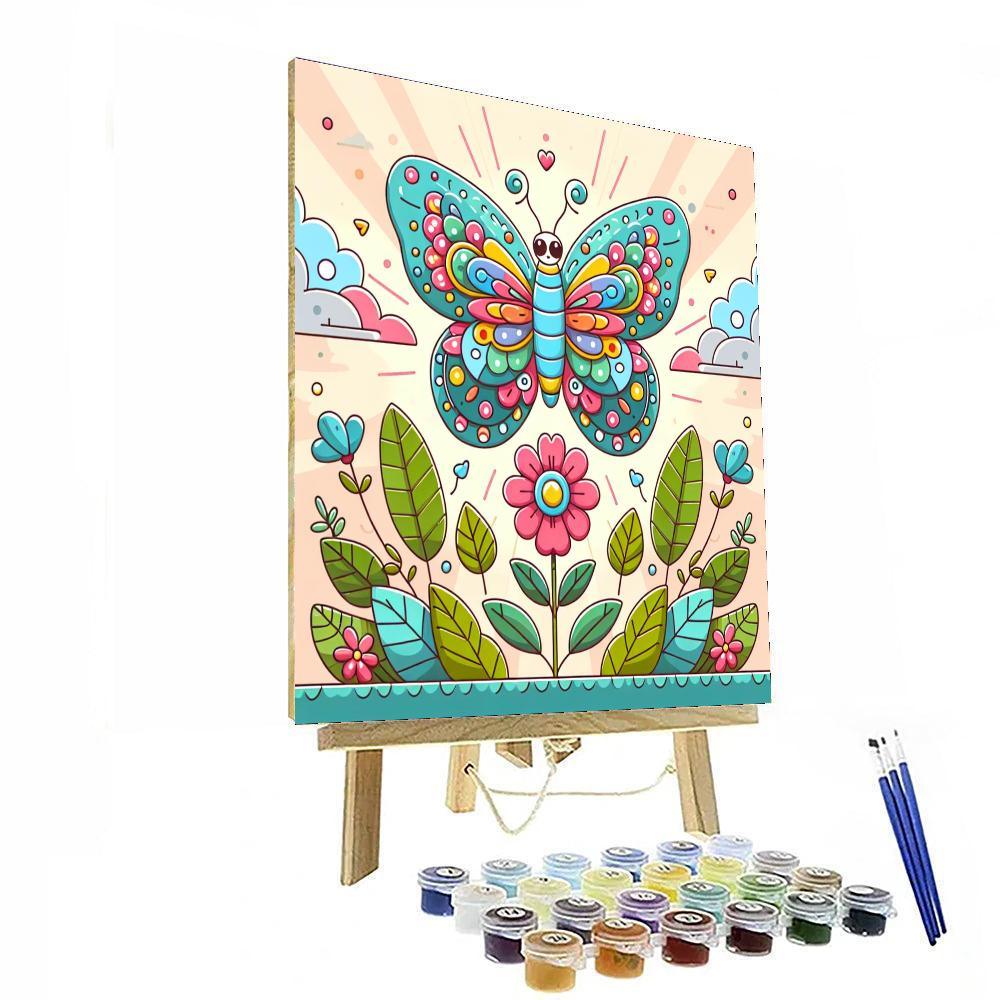 Charming Butterfly Painting Number Kit