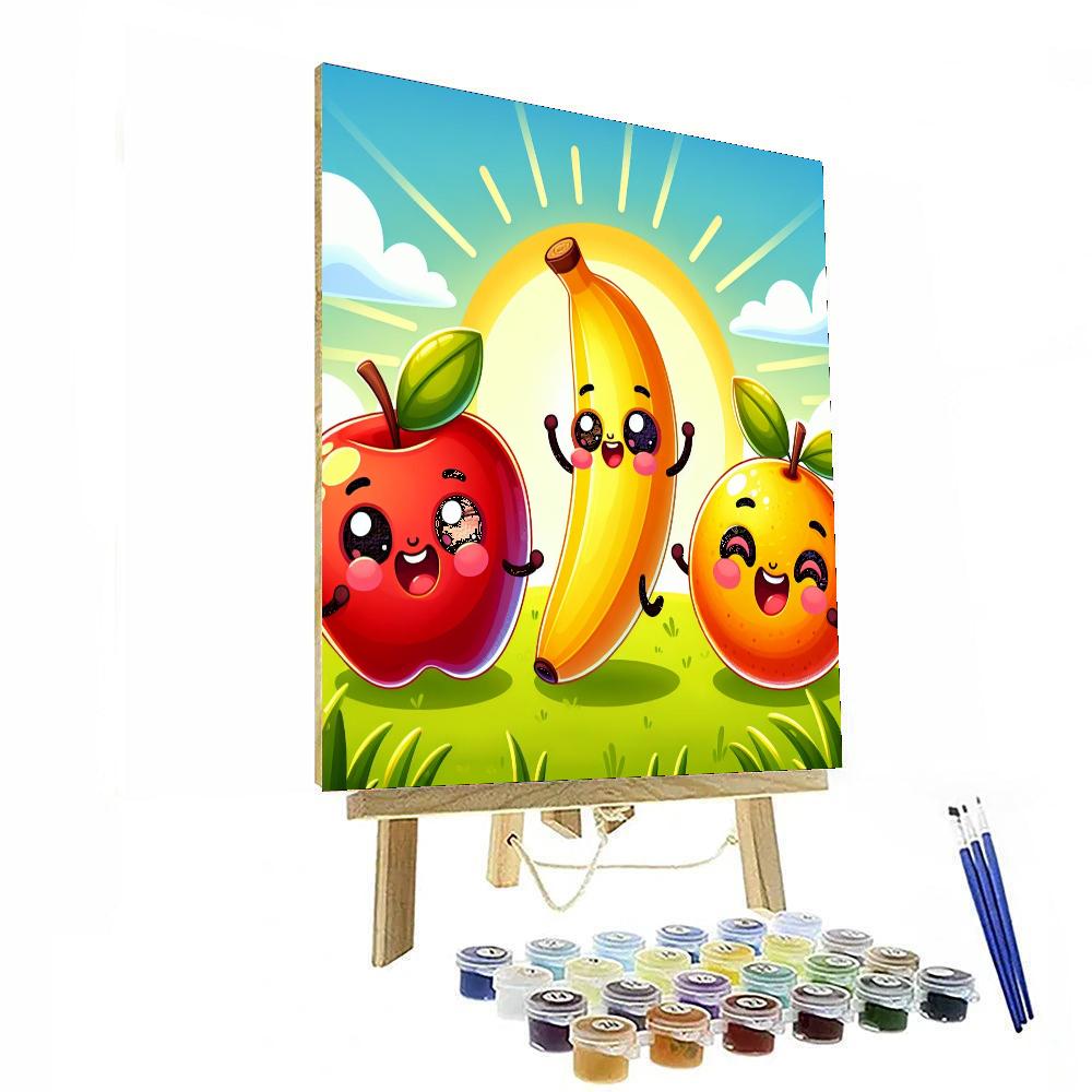 Bouncing Fruit Adventure Painting By Numbers Kit