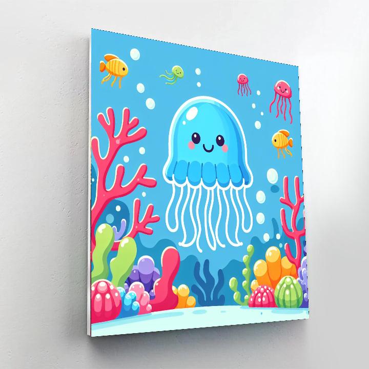 Jolly Jellyfish Adventure Numbered Painting Kits