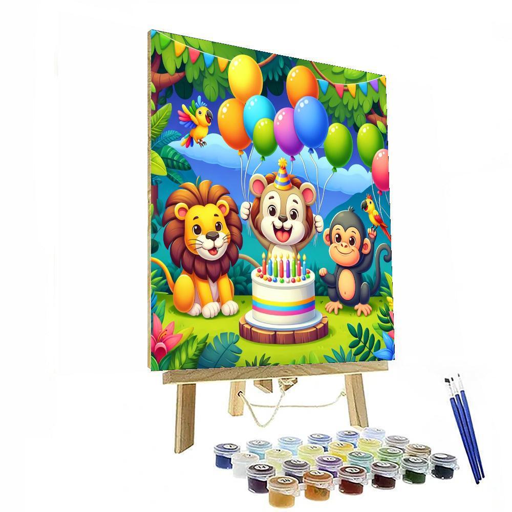 Joyful Jungle Gathering Paint By Numbers