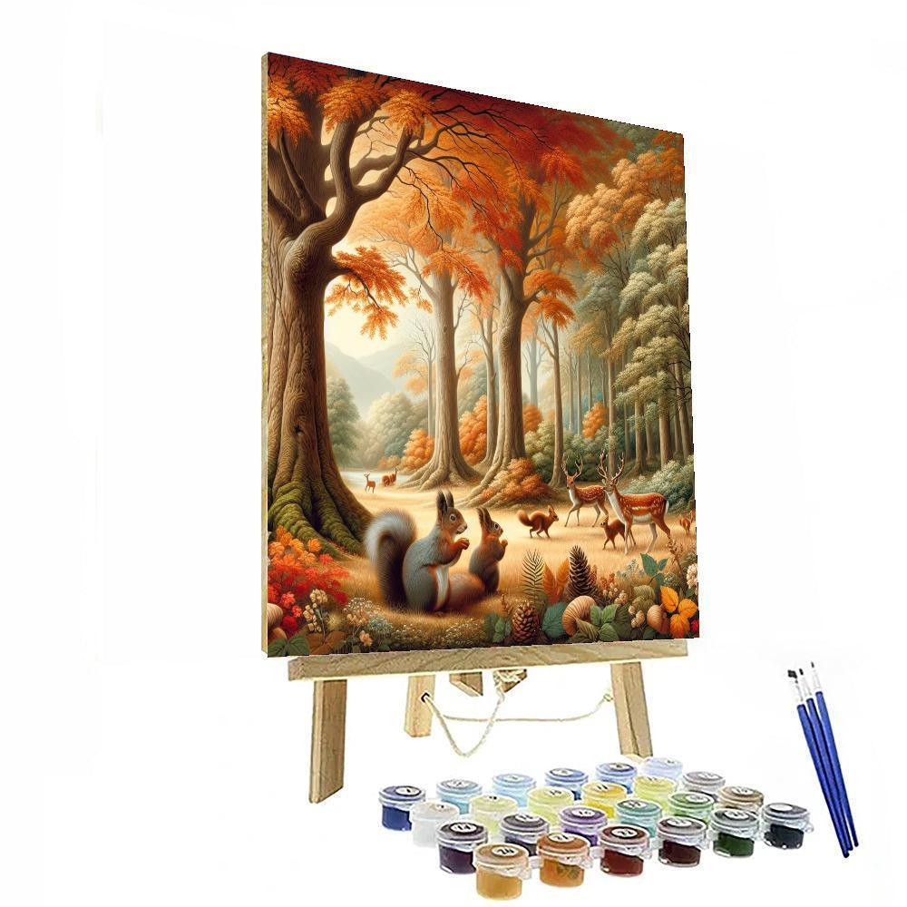 Captivating Autumn Woods Paint By Number
