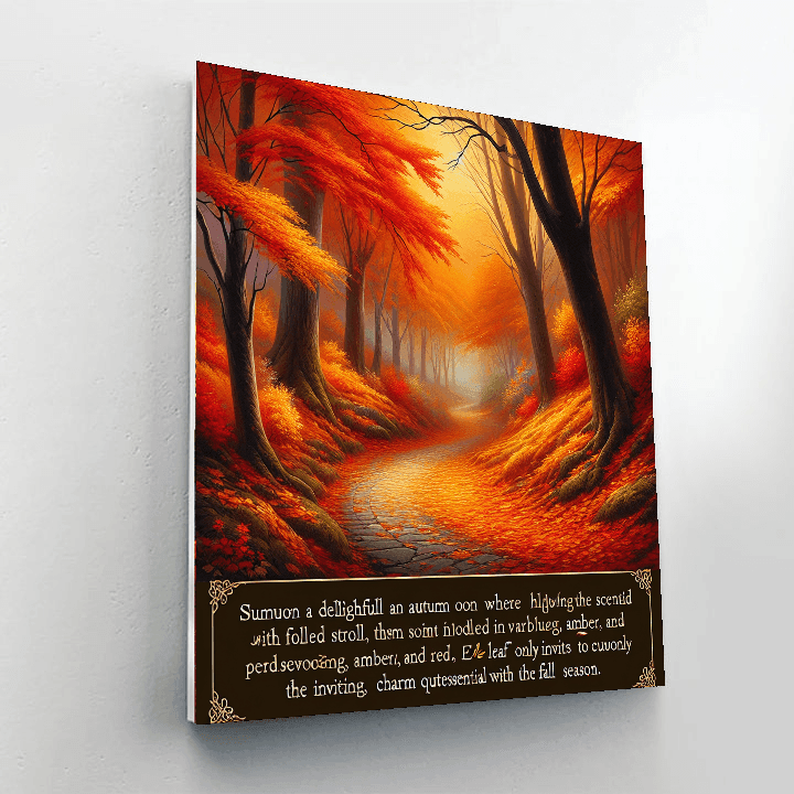 Enchanting Autumn Trail Paint By Color