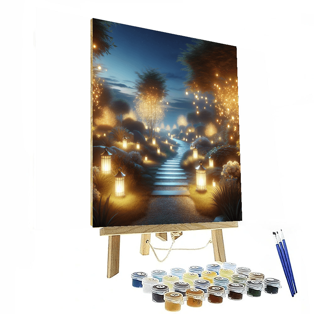 Mystic Lantern Path Number Painting