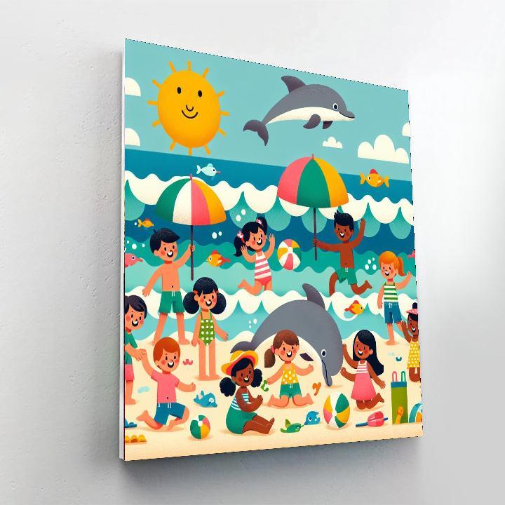 Happy Seaside Adventure Paint By Numbers Kits
