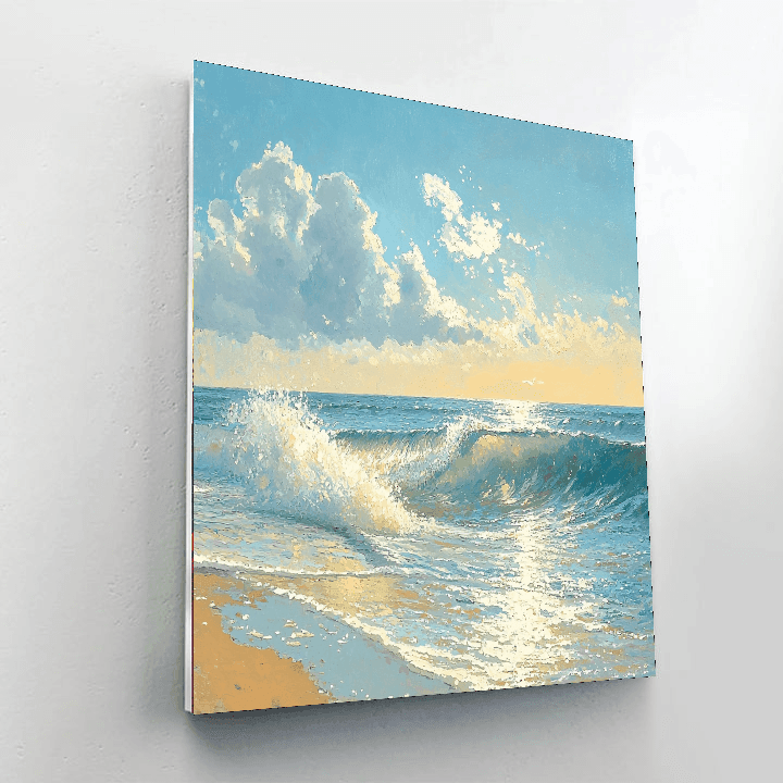 Homer Inspired Glimmering Ocean  Paint By Number