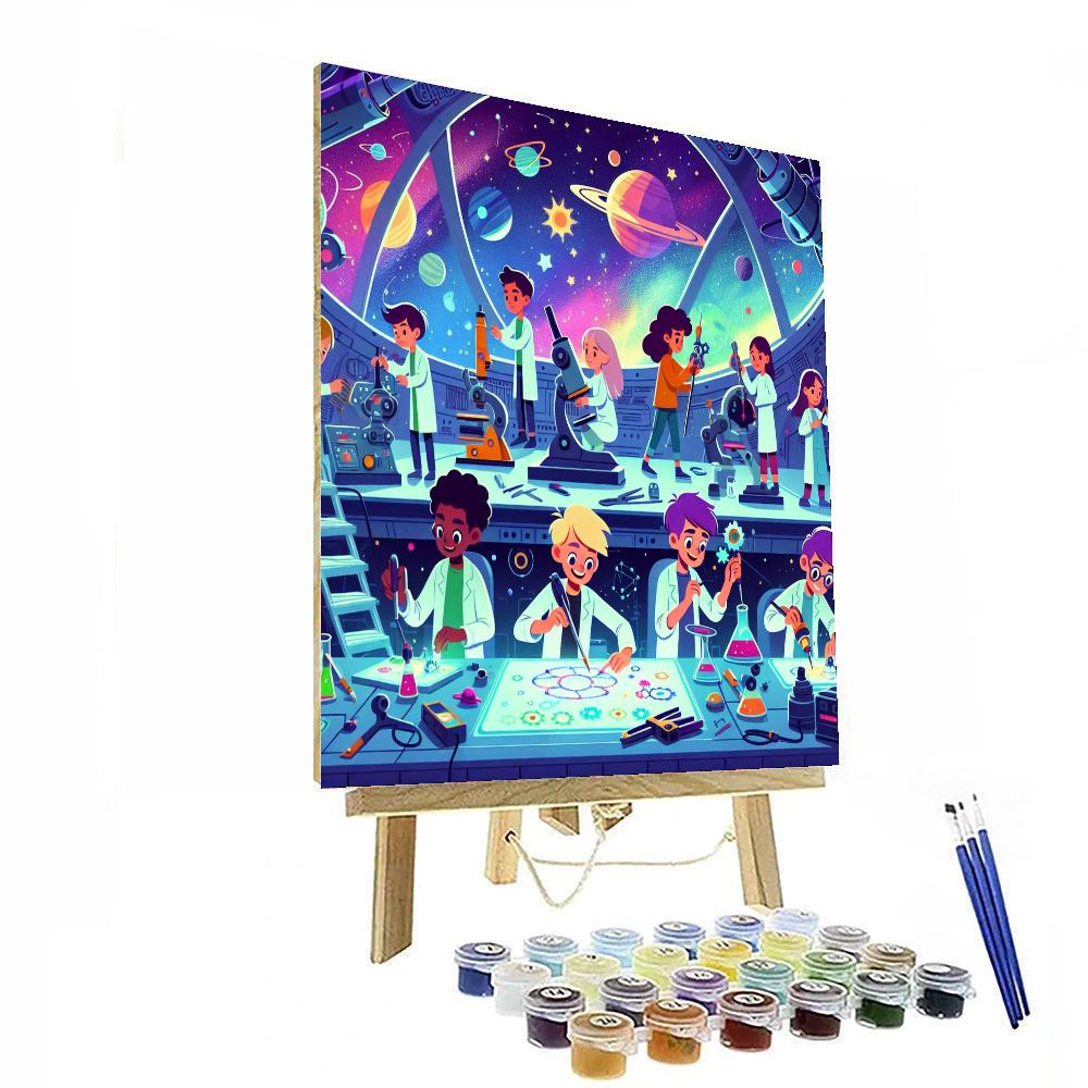 Cosmic Crafting Cruise Painting By Numbers Kit