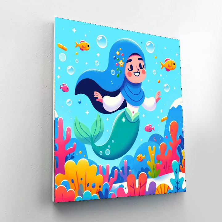 Charming Mermaid Tales Numbered Painting Kits