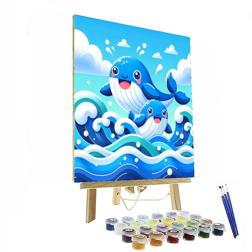 Sailing Whales Painting By Numbers Kit