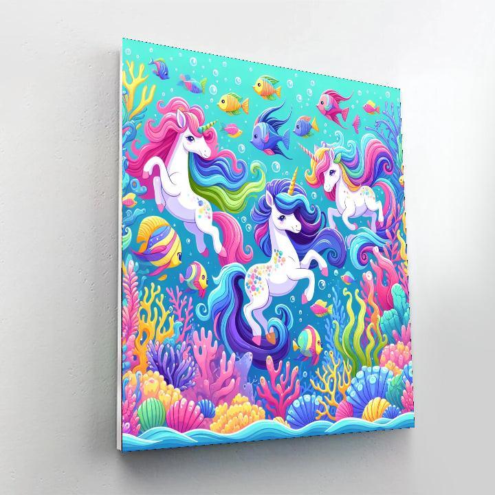 Underwater Unicorn Utopia Paint By Color