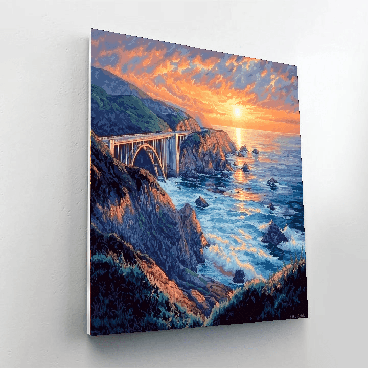 Big Sur Coastal Drive Paint By Numbers