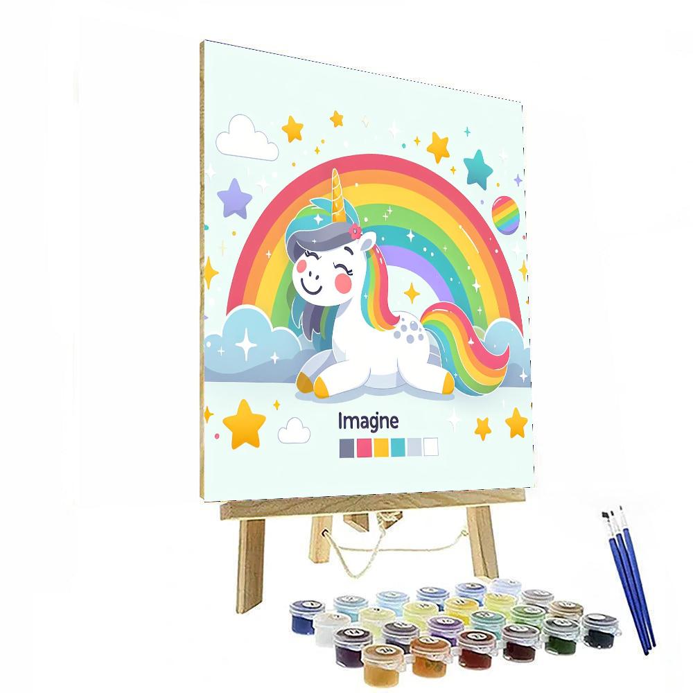 Sparkling Unicorn Numbered Painting Kits