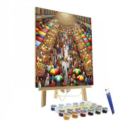 Charming Street Market DIY Paint By Numbers