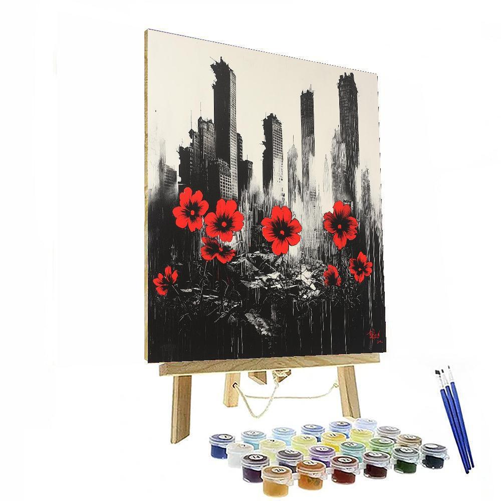 Banksy Inspired Redemption In Ruin  Painting By Numbers Kit