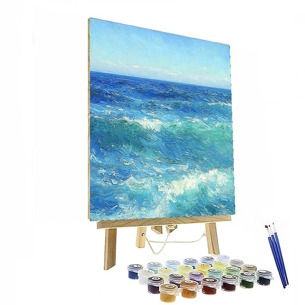 Paul Cézanne Inspired Infinite Ocean Rhythm  Paint By Number