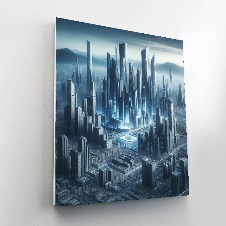 Futuristic City Marvel Paint By Numbers Kits