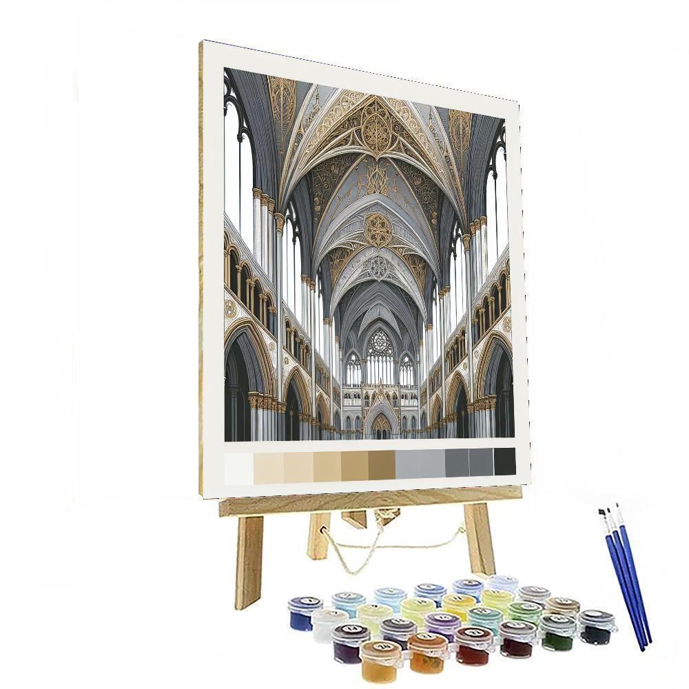 Gothic Cathedral Elegance Painting By Numbers Kit