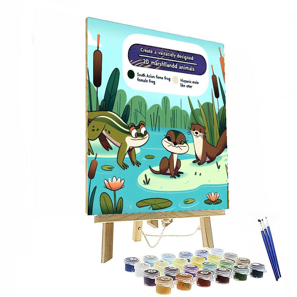 Mysterious Marshland Mystery Painting By Numbers Kit