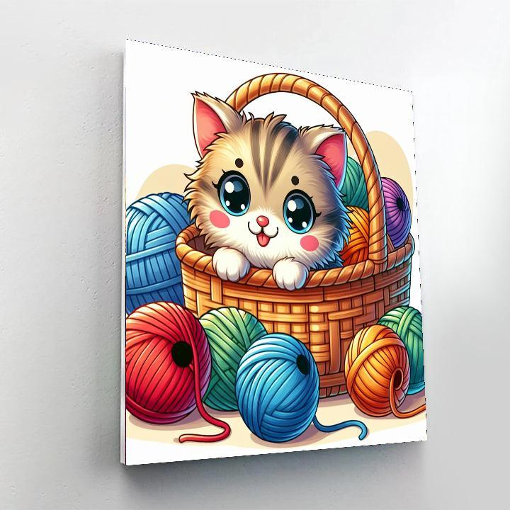 Mischievous Kitten Paint By Number