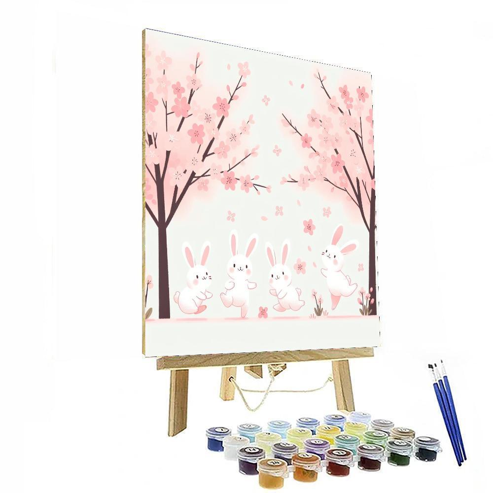 Cherry Blossom Chase Paint By Numbers