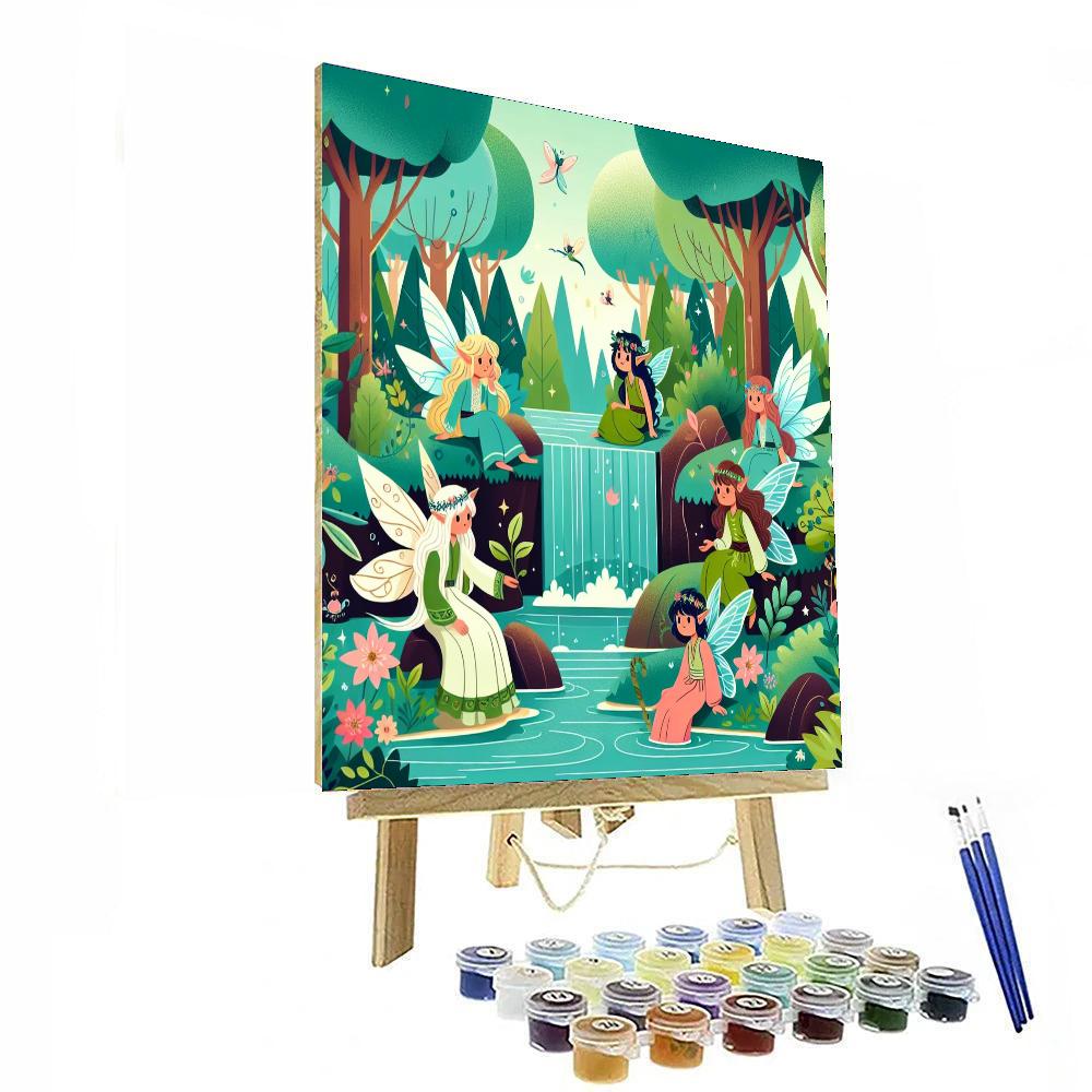 Magic Waterfall Retreat Paint By Numbers Art