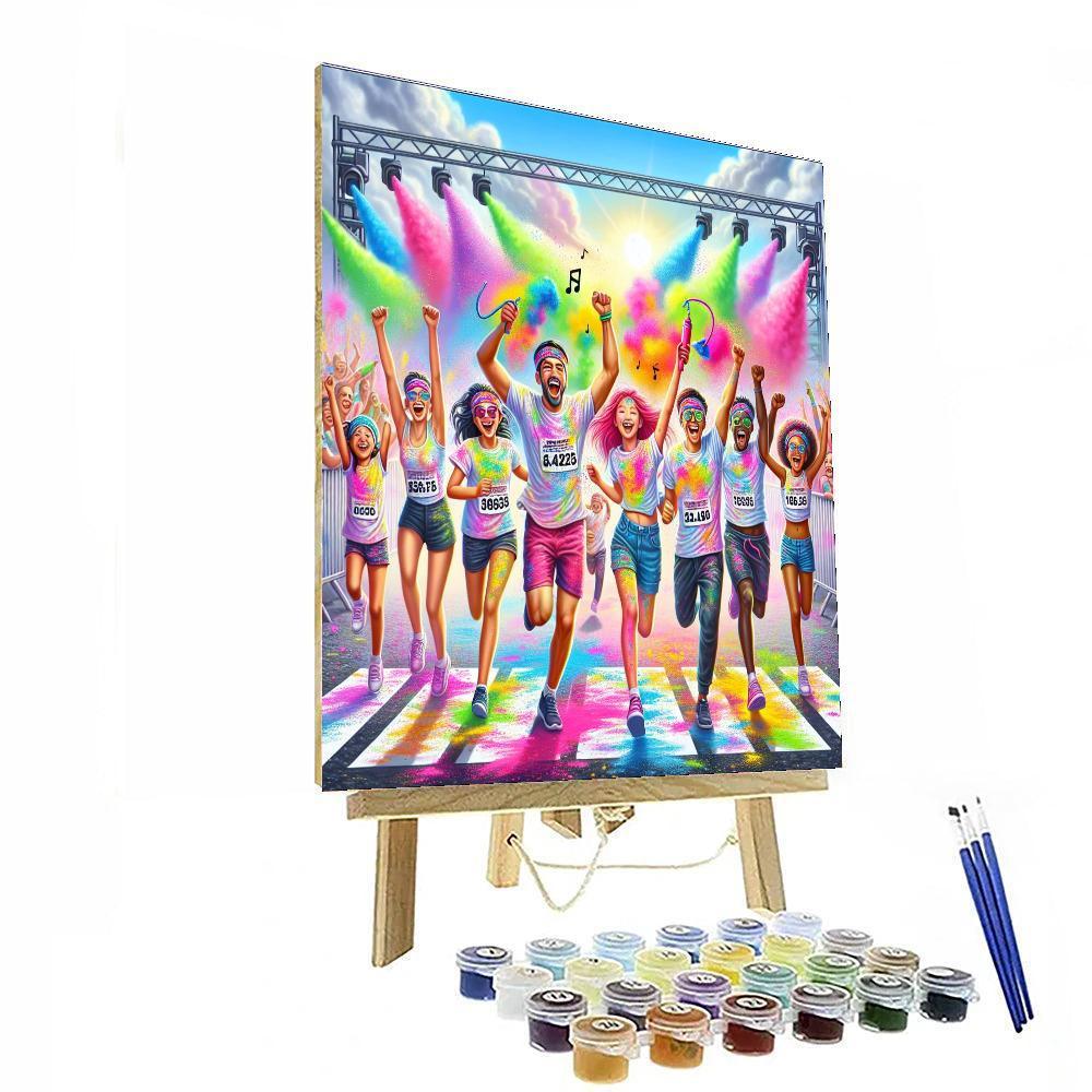 Color Run - Various Locations Worldwide Paint By Numbers Kits