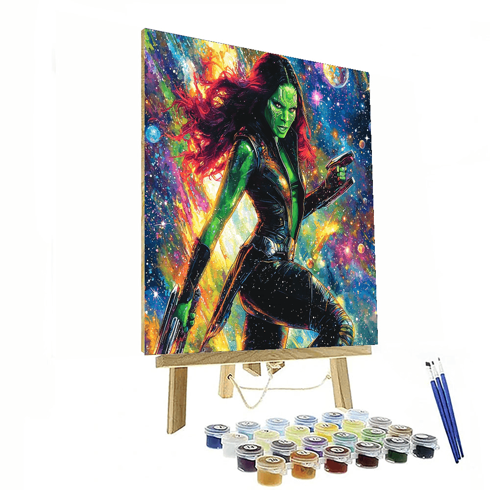 Zoe Saldana: The Galactic Guardian Of Two Universes Paint By Numbers Kits