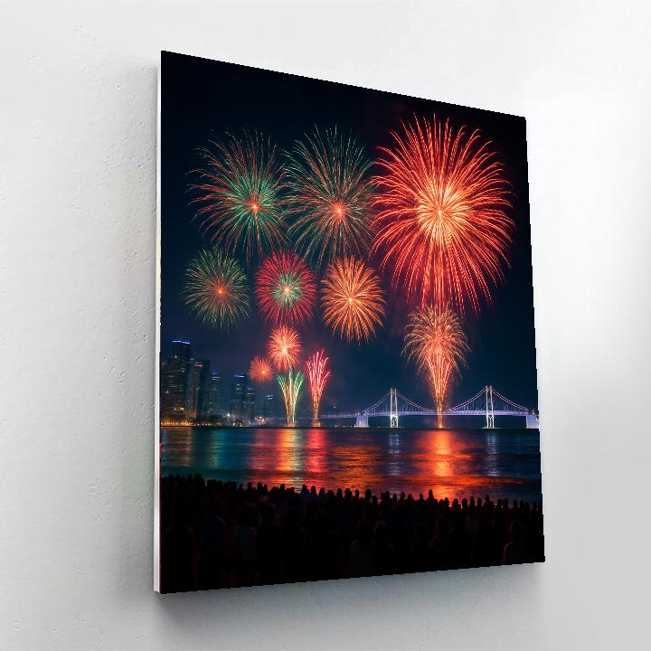 International Fireworks Festival - South Korea Numbered Painting Kits