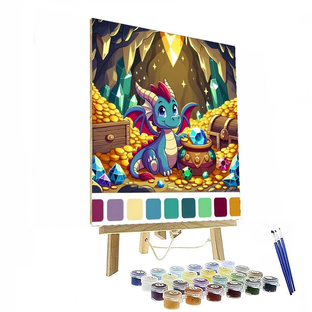 Dragon's Den Adventure Painting Number Kit