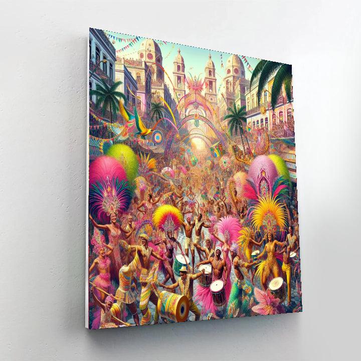 Carnival Of Bloco - Rio De Janeiro DIY Paint By Numbers