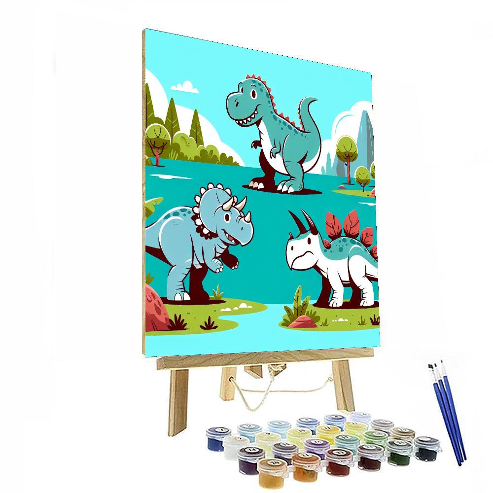 Dinosaurs Discover Number Painting