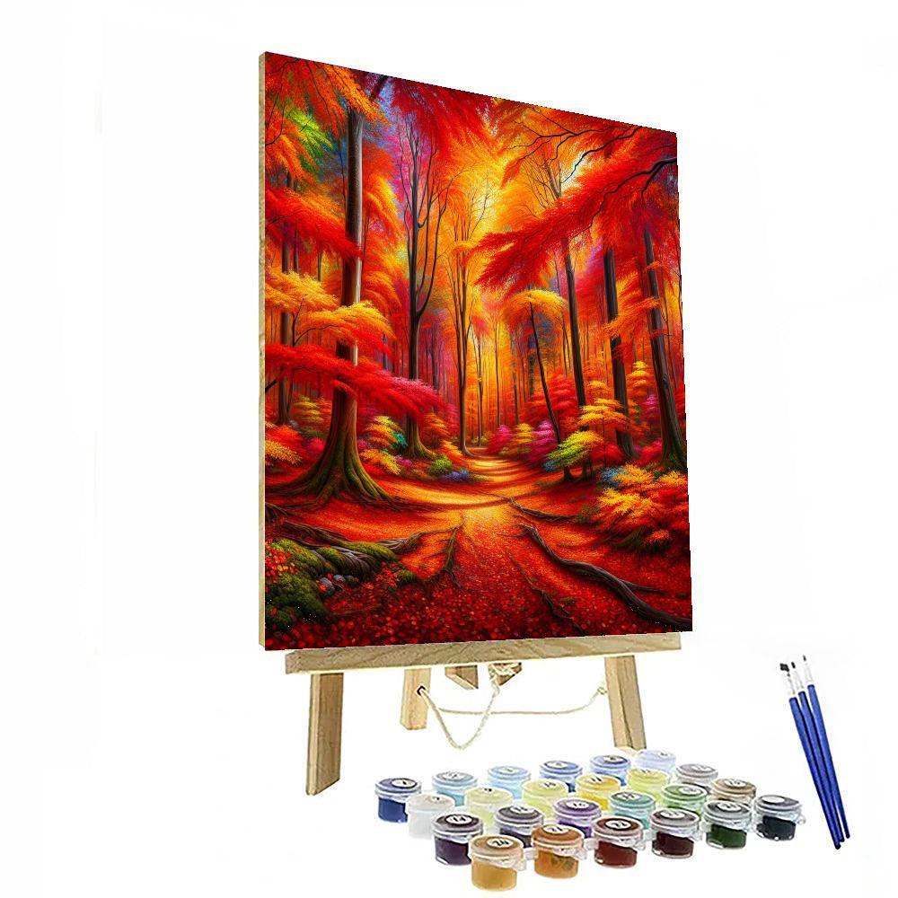 Majestic Autumn Woods Paint By Numbers Kits