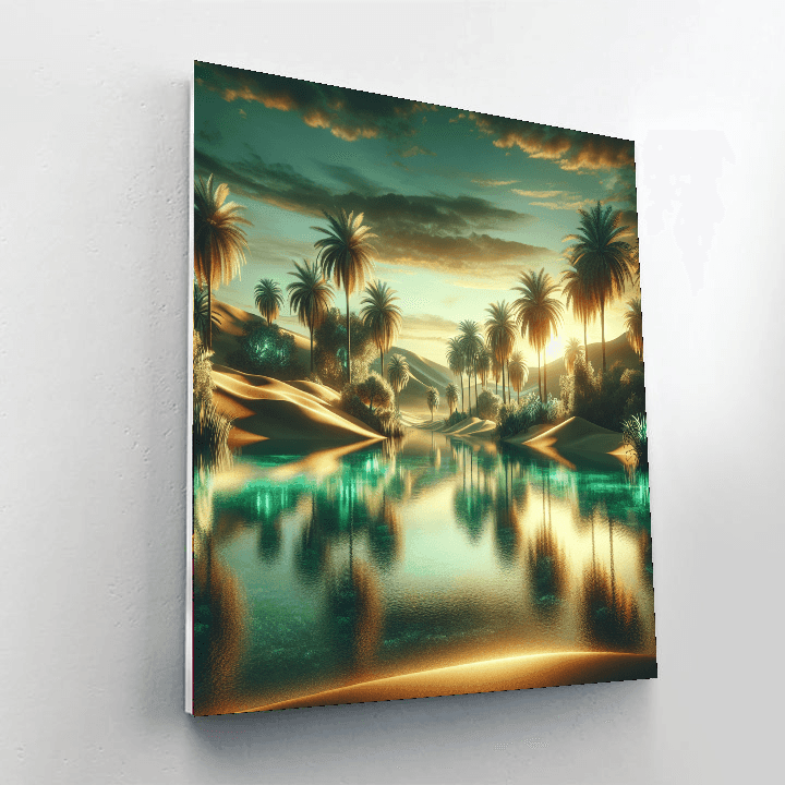 Enchanted Desert Oasis Number Painting