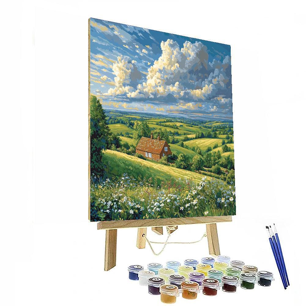 John Constable Inspired Charming Rural Landscape  Paint By Numbers Kits
