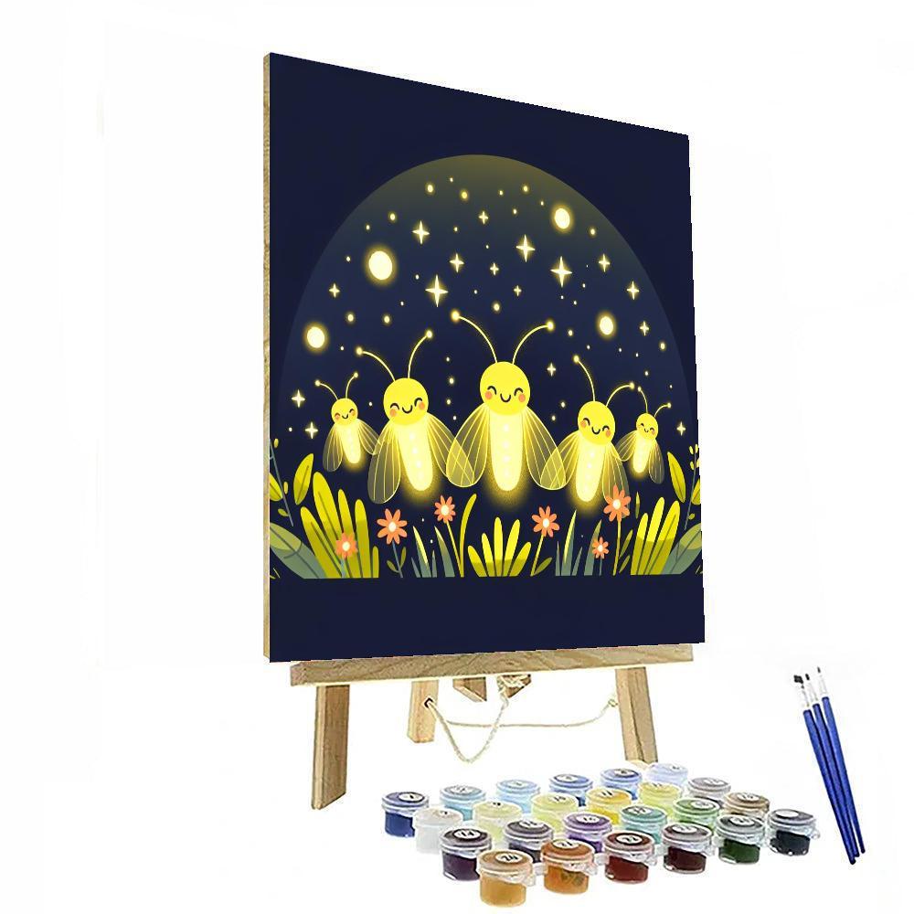 Creative Firefly Number Painting
