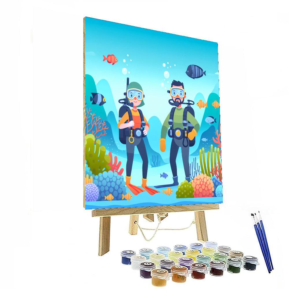 Ocean Explorers Dive Paint By Numbers Art