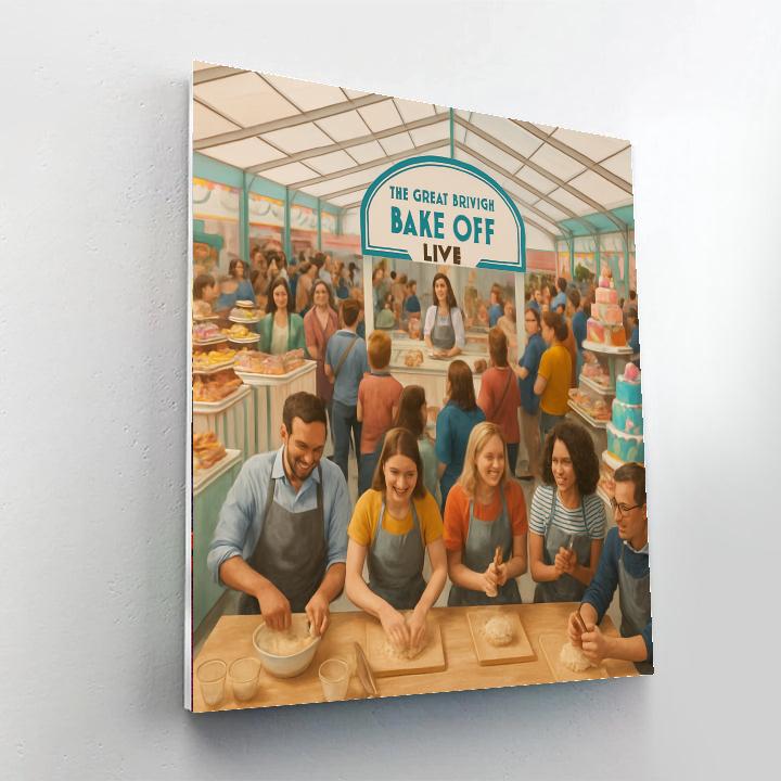 The Great British Bake Off Live Numbered Painting Kits