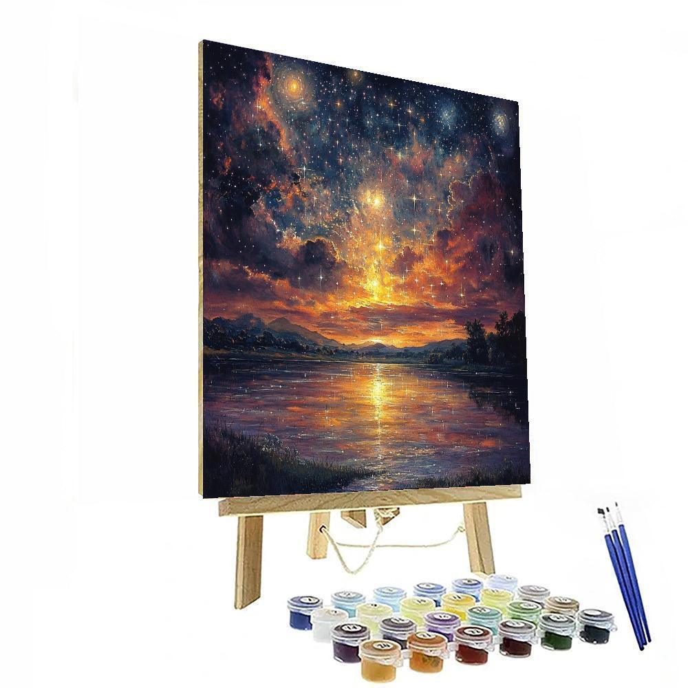 J.M.W. Turner Inspired Turner's Celestial Symphony  Numbered Painting Kits
