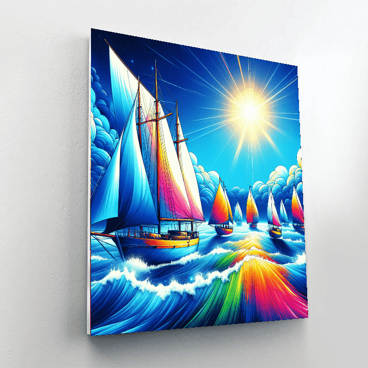 Charming Nautical Adventure Painting By Numbers Kit