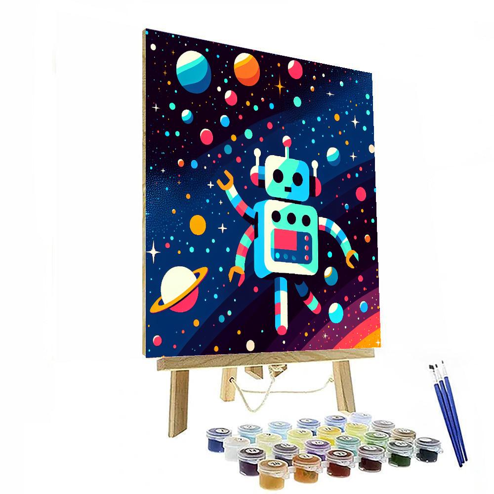 Robot Galaxy Explorer Numbered Painting Kits