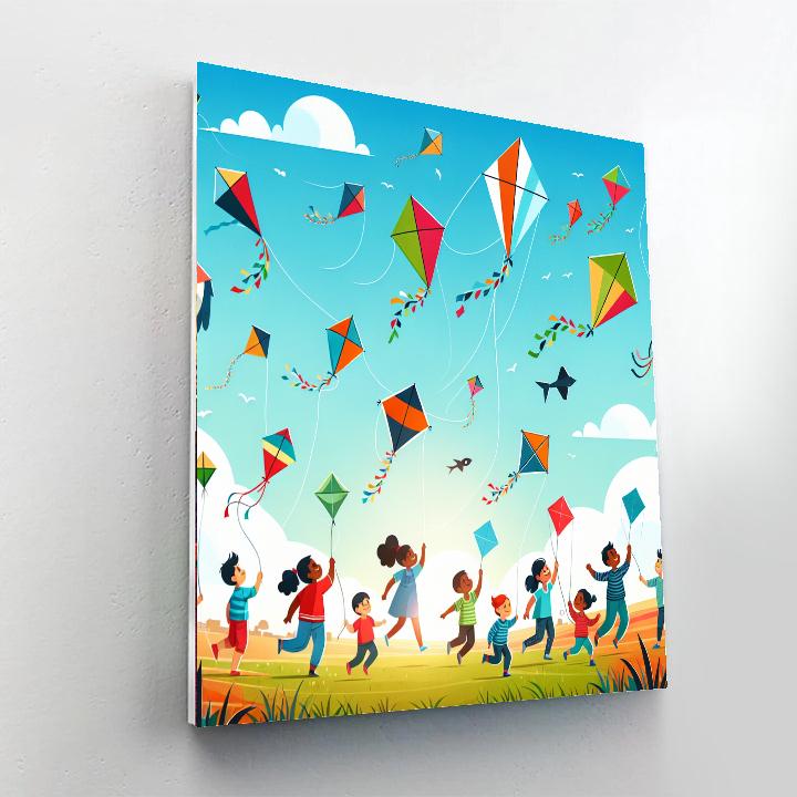 Kite Festival Delight Number Painting