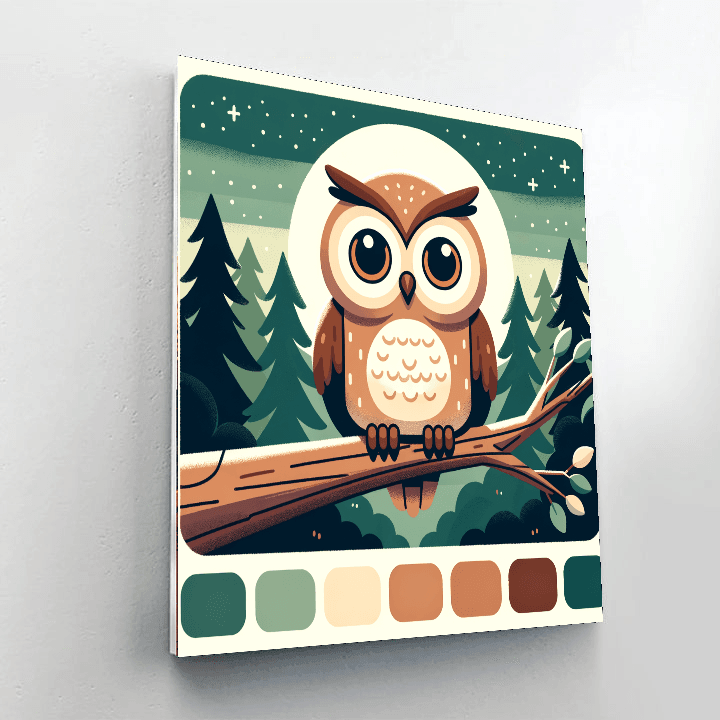 Wise Owl Adventure Painting By Numbers Kit