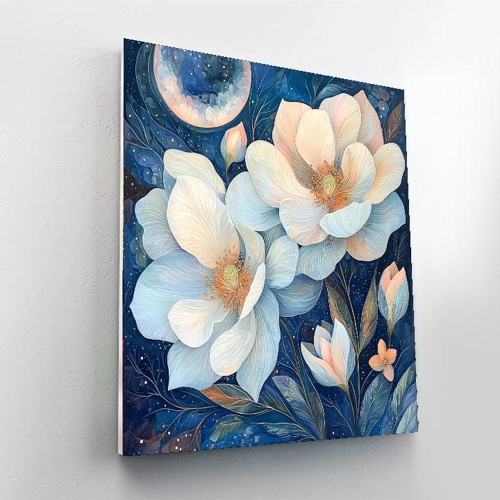 Alma Thomas Inspired Nocturne In Blossom  Number Painting
