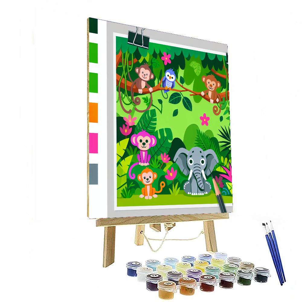 Hilarious Jungle Safari Numbered Painting Kits