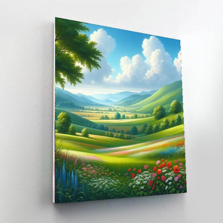 Pastoral Spring Morning Paint By Numbers Art