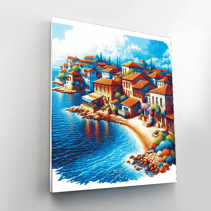 Mediterranean Coastal Delight Numbered Painting Kits