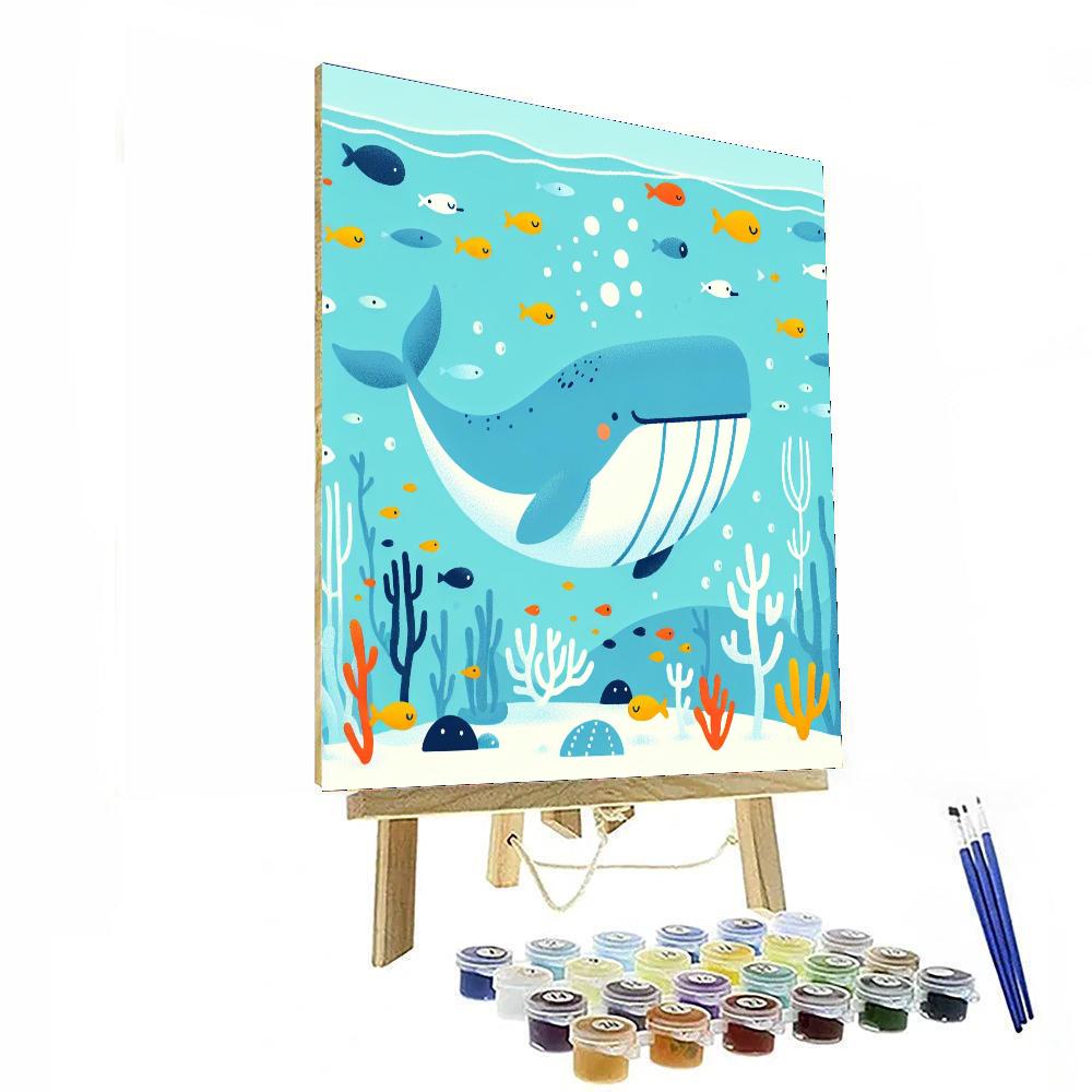 Gentle Whale's Ocean Symphony Paint By Color